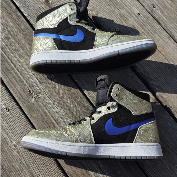 Jordan 1 High Zoom Air CMFT "Gold Laser" - Picture 3 of 8